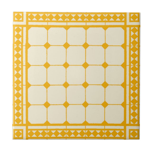 Arts and Crafts Movement Ceramic Tile (Front)