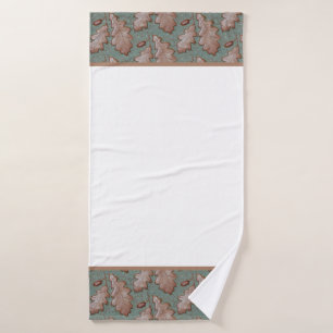 Arts and Crafts Oak Leaf Bath towel set