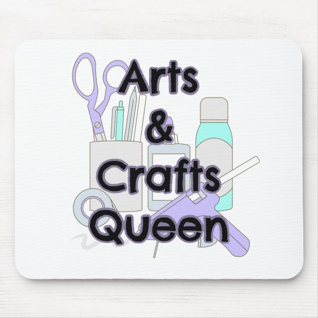 Arts and Crafts Queen Mouse Pad (Front)