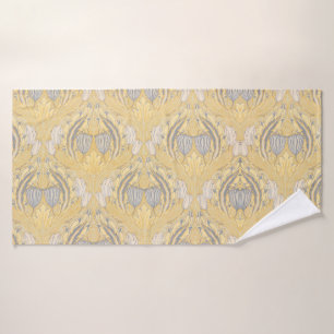 Arts and Crafts Walter Crane Blue White Tulips Bath Towel Set