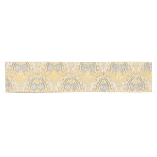 Arts and Crafts Walter Crane Blue White Tulips Short Table Runner