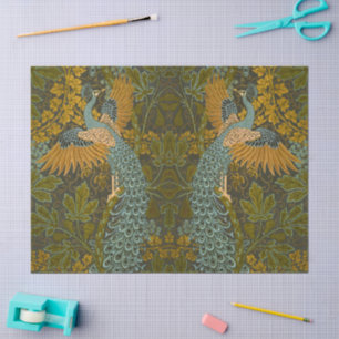 Arts and Crafts Walter Crane Peacock Pattern Tissue Paper