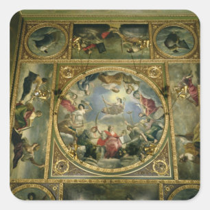 Arts and Sciences, 1636 Square Sticker