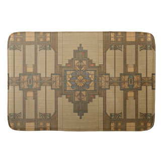 Arts & Crafts Craftsman and Mission Style floral Bath Mat