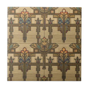 Arts & Crafts Craftsman and Mission Style floral Ceramic Tile