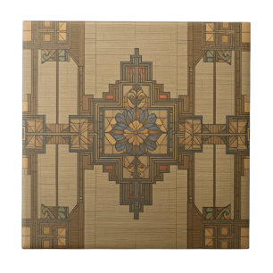 Arts & Crafts Craftsman and Mission Style floral Ceramic Tile