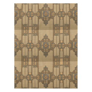Arts & Crafts Craftsman and Mission Style floral Tablecloth