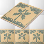 Arts & Crafts, Craftsman, Mission Style Oak Acorn Ceramic Tile<br><div class="desc">This is a digitally enhanced print of an antique Victorian era 1890 Art Nouveau,  Arts And Crafts,  Craftsman or Mission style oak acorn foliage frieze pattern. You can customise the background colour.</div>