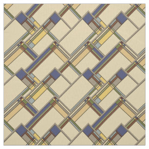 Arts & Crafts Fall Geometric Pattern Fabric