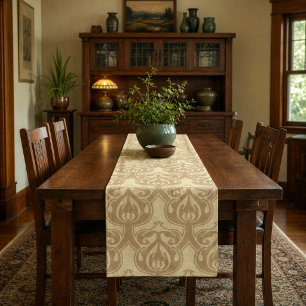 Arts & Crafts Foliage Pattern Customisable Colours Short Table Runner