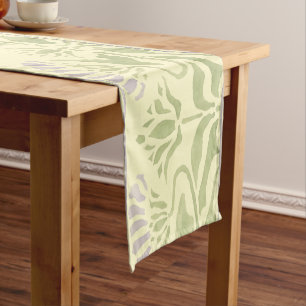 Arts & Crafts or Craftsman Floral Frieze Short Table Runner
