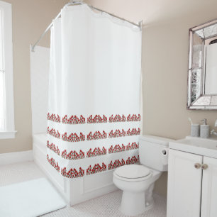 Arts & Crafts Rose in the Mission Style Shower Curtain