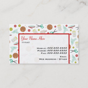 Arts & Crafts Themed Business Card