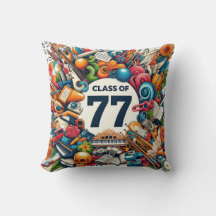 Arts high school class of 77 cushion
