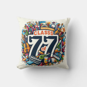Arts high school class of 77 cushion