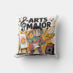 Arts Major Boy - Illustration Unique Creation Cushion