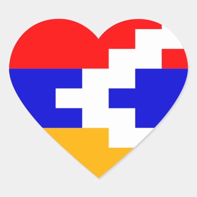 artsakh heart sticker (Front)