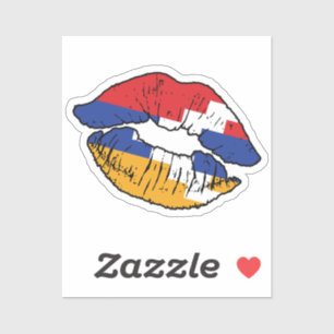Artsakh Karabakh Lipstick Love Flag