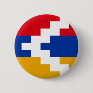 Artsakh (Nagorno-Karabakh) Flag 6 Cm Round Badge