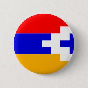 Artsakh (Nagorno-Karabakh) Flag 6 Cm Round Badge