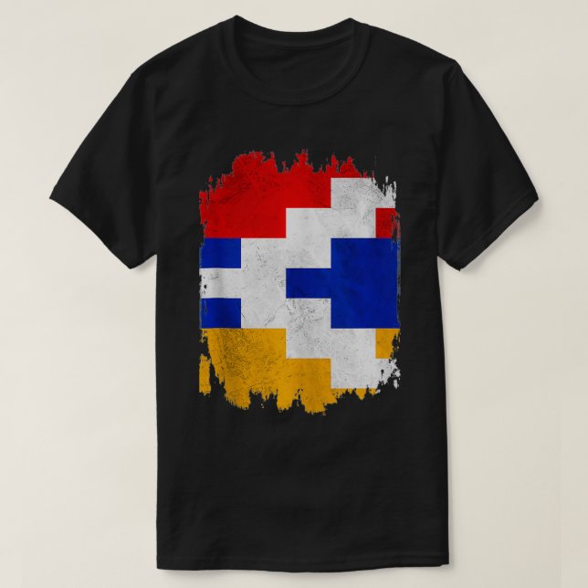 Artsakh Strong Defend Artsakh Armenia Flag Protest T-Shirt (Design Front)