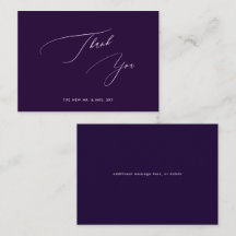 ArtsApp Aubergine Drk Purple Calligraphy Thank You