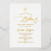 ArtsApp Elegant Calligraphy Baptism 1st Birthday 