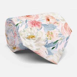 ArtsApp H2 Blush Pink Roses Wedding Tie