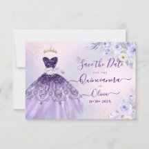 ArtsApp H2 Ombre Purple Sparkling Quinceanera
