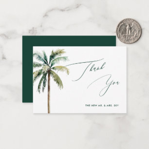 ArtsApp Tropical Luxe Calligraphy Thank You Card