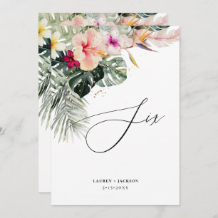ArtsApp Tropical Paradise Gold Dust Table Six Invitation