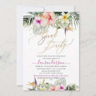 ArtsApp Tropical Paradise Graduation Party Invitation