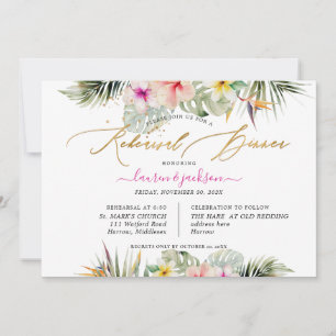 ArtsApp Tropical Paradise Rehearsal Dinner Invitation