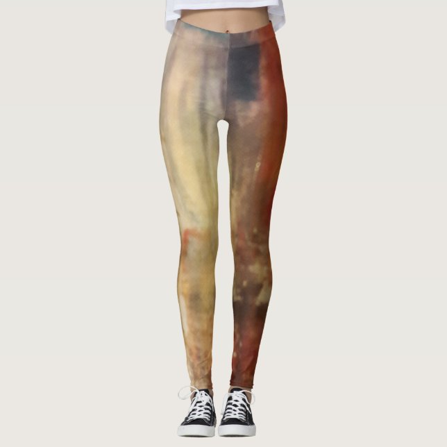 Artsy abstract leggings (Front)