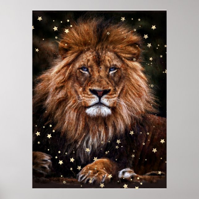 *~* Artsy AP23 Artistic Celestial  Mystical LION P Poster (Front)