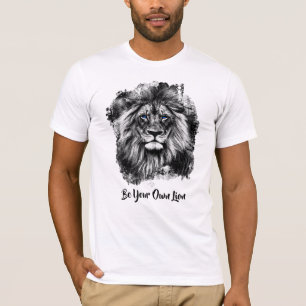 *~* Artsy AP23 Artistic Painting  SILVER LION T-Sh T-Shirt