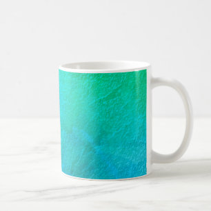 Artsy Aquamarine Ice Abstract Art Coffee Mug
