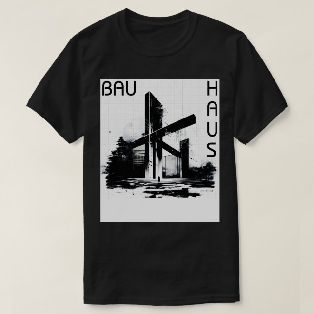 Artsy Architecture 03 BW T-Shirt (Design Front)