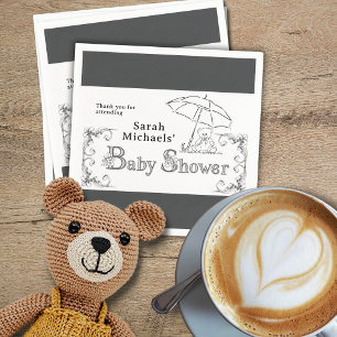 Artsy Baby Shower Napkin