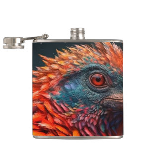 Artsy Bird Hip Flask