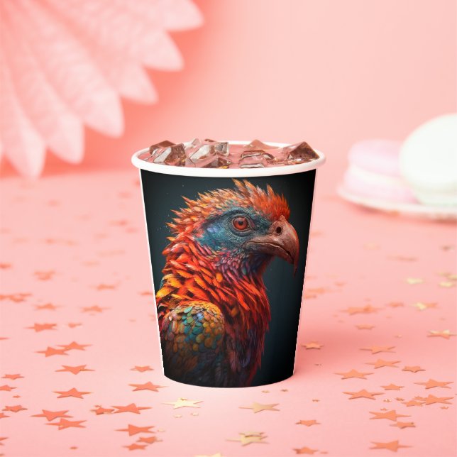 Artsy Bird Paper Cups (Insitu)