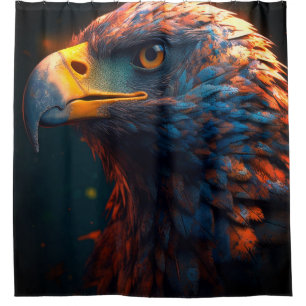 Artsy Bird Shower Curtain