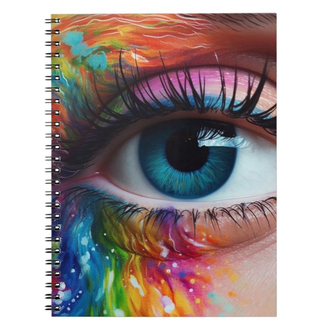 Artsy Blue Eye Notebook (Front)