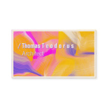 Artsy Bold Fresh Pink Yellow Abstract 