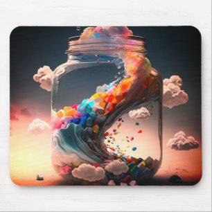 Artsy Bottle Mouse Pad