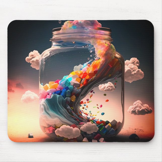 Artsy Bottle Mouse Pad (Front)