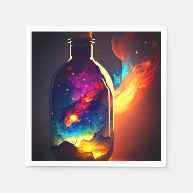 Artsy Bottle Napkin (Front)