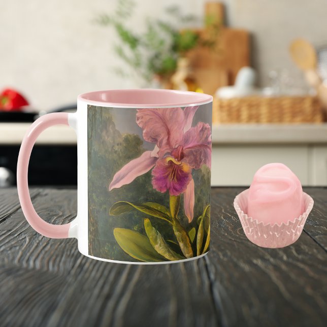 Artsy Brazilian Cattelya Orchid and 3 Hummingbirds Mug (Creator Uploaded)