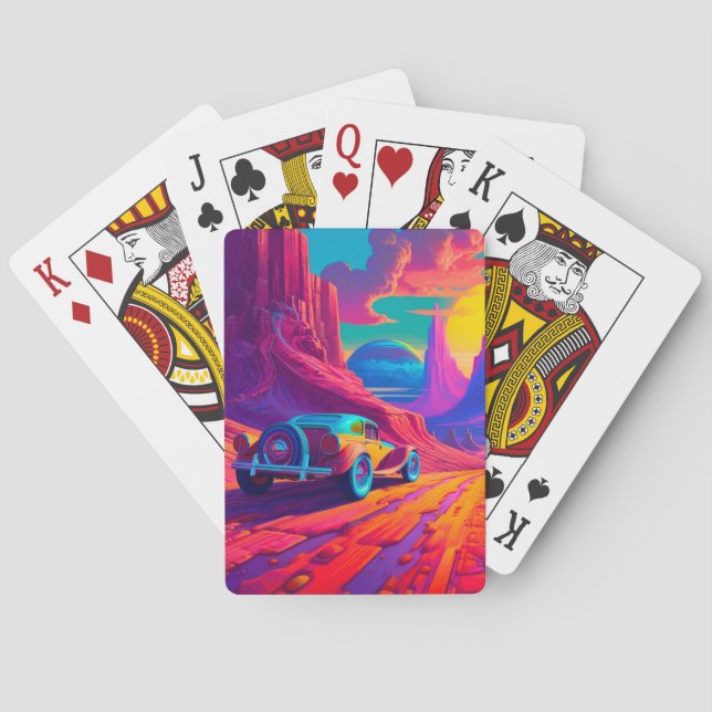 Artsy Car Playing Cards (Back)