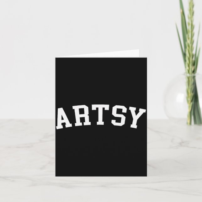 Artsy  card (Front)